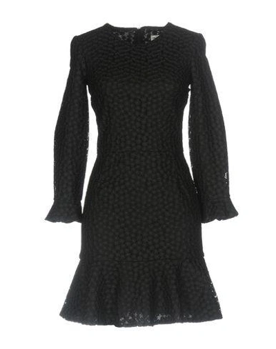 Shop Paul & Joe Woman Mini Dress Black Size 12 Polyester, Polyamide
