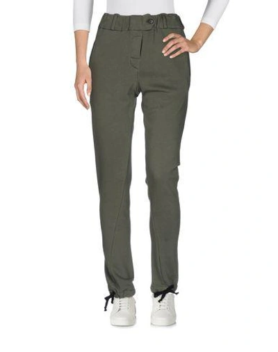 Shop Ann Demeulemeester Casual Pants In Military Green