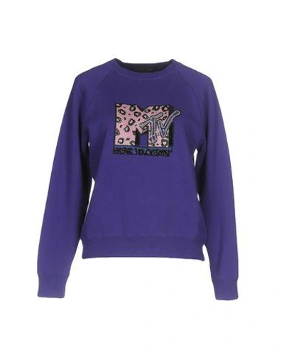 Shop Marc Jacobs Sweatshirt In Purple