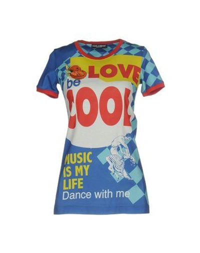 Shop Dolce & Gabbana T-shirt In Blue