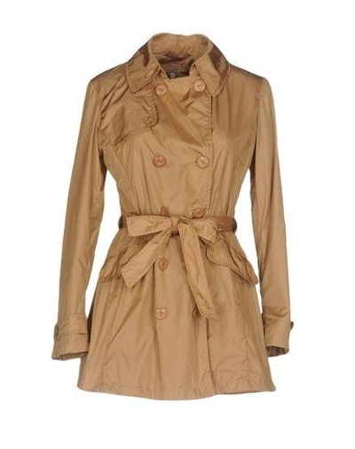 Shop Add Overcoats In Beige