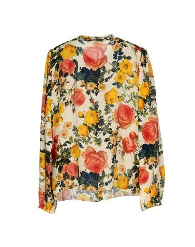 Shop Fausto Puglisi Floral Shirts & Blouses In Ivory