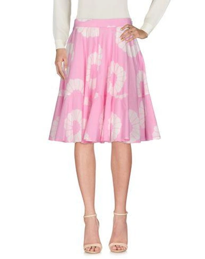 Shop Blumarine Knee Length Skirt In Pink