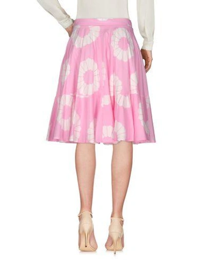 Shop Blumarine Knee Length Skirt In Pink