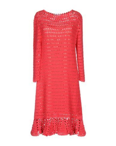 Shop Blumarine Knee-length Dresses In Fuchsia