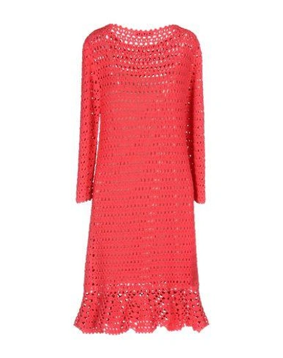 Shop Blumarine Knee-length Dresses In Fuchsia