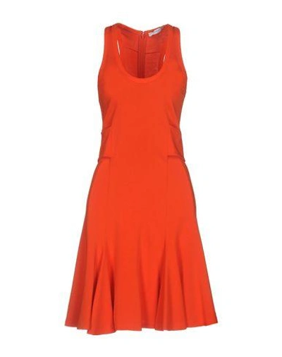 Shop Givenchy Short Dress In Orange