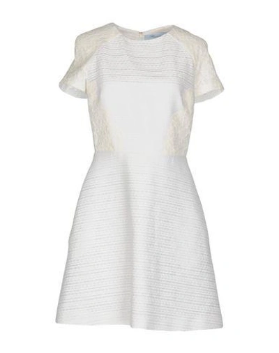 Shop Blumarine Short Dress In White