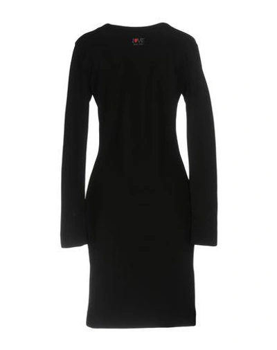 Shop Love Moschino Knee-length Dresses In Black