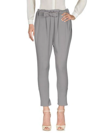 Shop M Missoni Casual Pants In Grey
