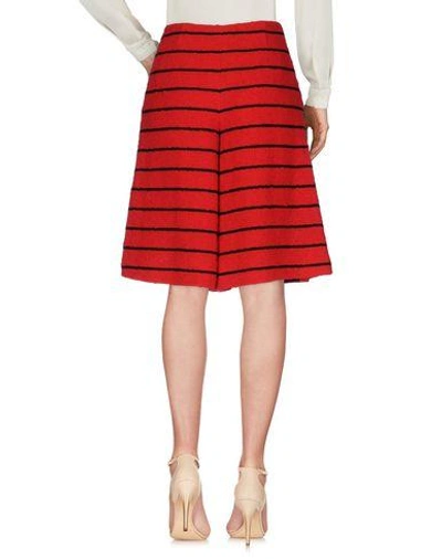 Shop Sonia Rykiel Knee Length Skirt In Red