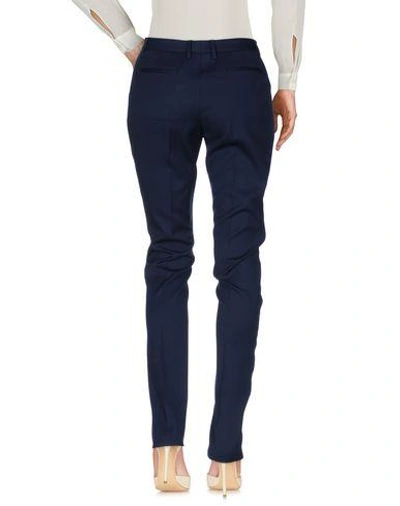 Shop Saint Laurent Casual Pants In Dark Blue