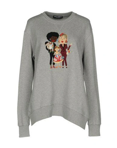 Shop Dolce & Gabbana Sweatshirts In Grey