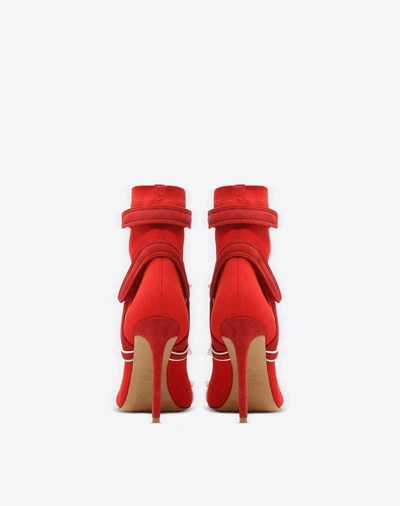 Shop Valentino Rockstud Ankle Boot In  Red