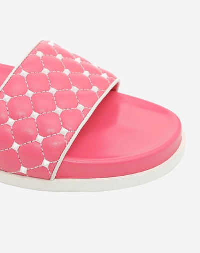 Shop Valentino Free Rockstud Spike Slide In Fuchsia