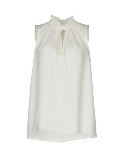 Shop Michael Michael Kors Tops In Ivory