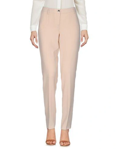 Shop Blumarine Casual Pants In Beige