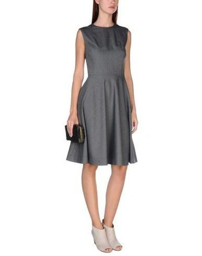 Shop Jil Sander Knee-length Dresses In Grey