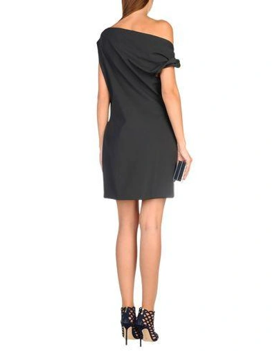 Shop Balenciaga Short Dress In Steel Grey