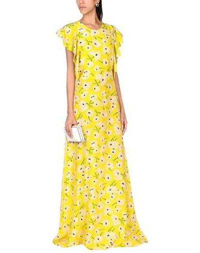 Shop Rochas Long Dresses In Yellow