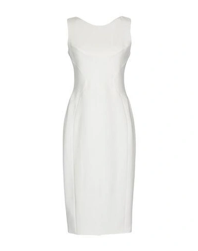 Shop Antonio Berardi Knee-length Dresses In White
