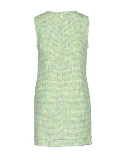 Shop Msgm Short Dress In Light Green