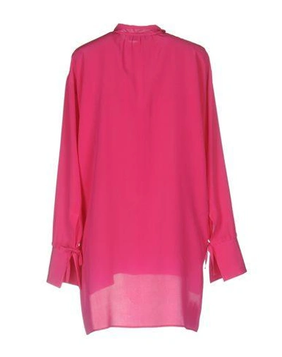 Shop Valentino Shirts In Fuchsia