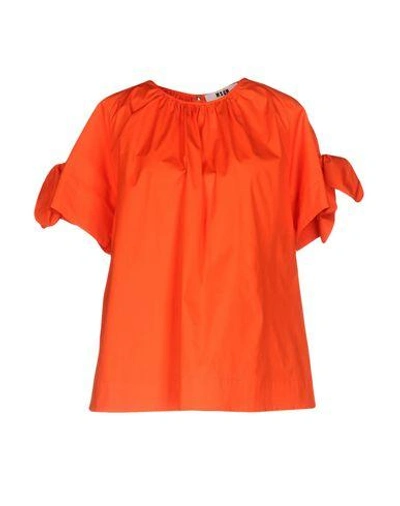 Shop Msgm Blouse In Red
