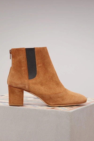 Shop Repetto Clari Boots With Heels In Cognac
