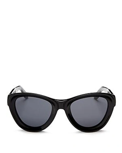Shop Givenchy Women's Gv 7073 Cat Eye Sunglasses, 52mm In Black/gray Blue Solid