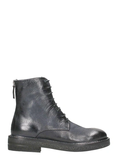 Shop Marsèll Parrucca Black Leather Combat Boots