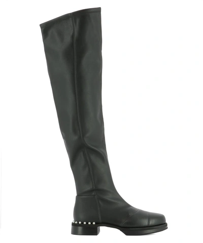 Shop Greymer Black Leather Boots