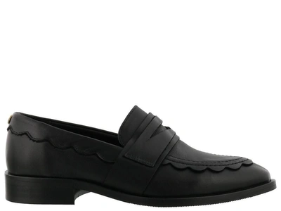 Shop Liu •jo Liu-jo Lauper Loafers In Black