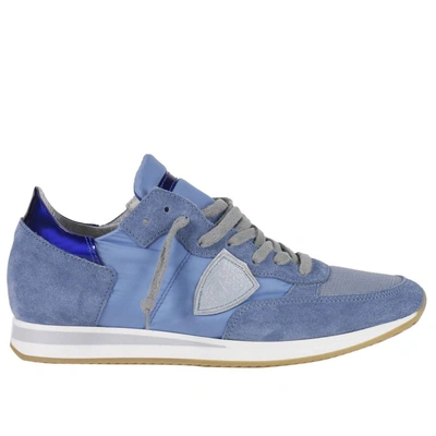 Shop Philippe Model Sneakers Shoes Women  In Gnawed Blue