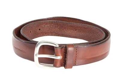 Shop Orciani Leather Belt In Brown