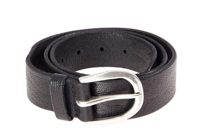 Shop Orciani Leather Belt In Black