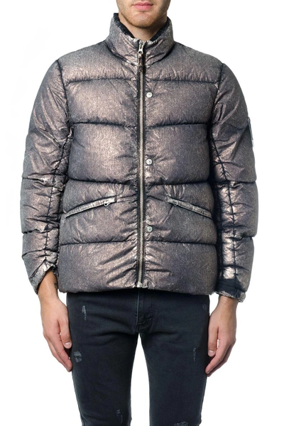 Down Jacket With Mist Nylon Single Layer Fabric And Anti-drop Agent In  Bruciato