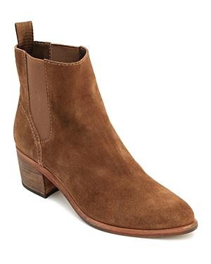 Dolce Vita Women's Colbey Nubuck Leather Chelsea Booties In Brown Suede ...