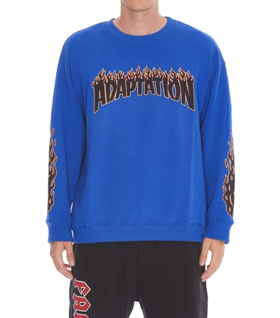 Shop Adaptation Crew Sweatshirt In Cobalt Blue