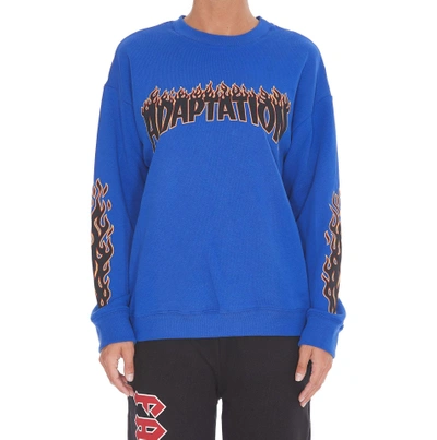 Shop Adaptation Crew Sweatshirt In Cobalt Blue