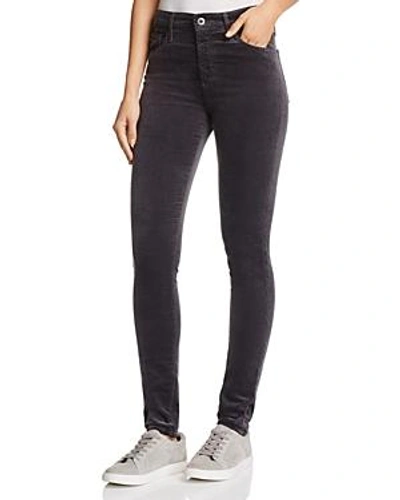Shop Ag Farrah Velvet Skinny Jeans In Rich Mercury