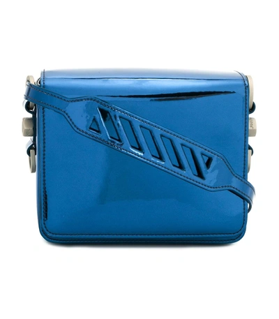Shop Off-white Blue Binder Clip Mirror Bag