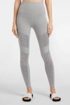 Alo Yoga High-waist Moto Stretch Leggings In Hunter Glossy