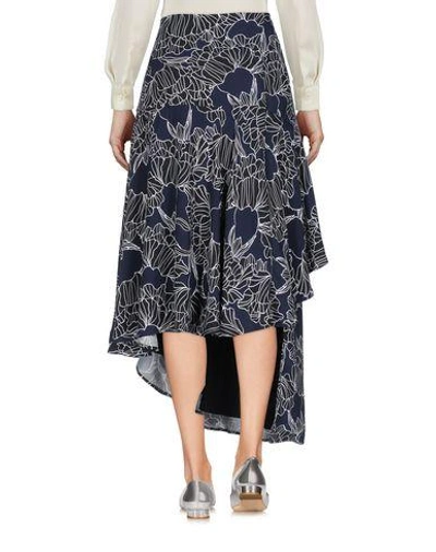 Shop Ty-lr Maxi Skirts In Dark Blue