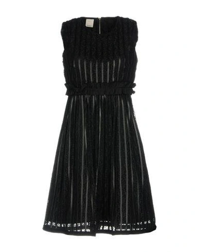 Shop Pinko Woman Mini Dress Black Size 2 Polyester, Polyamide, Polyurethane
