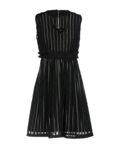 Shop Pinko Woman Mini Dress Black Size 2 Polyester, Polyamide, Polyurethane