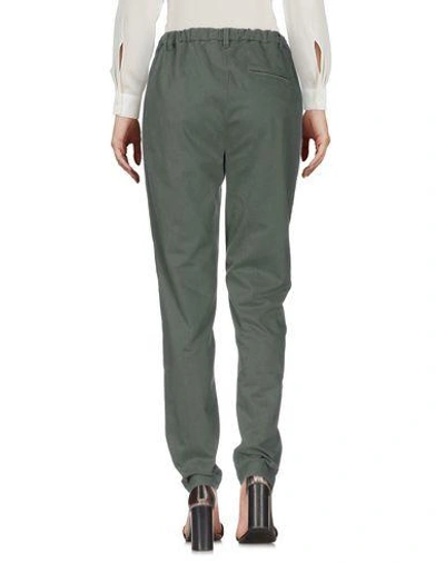 Shop Pinko Casual Pants In Military Green