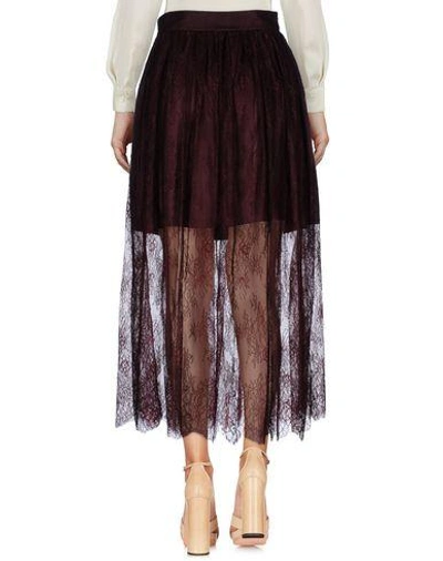 Shop Pinko Woman Midi Skirt Deep Purple Size 8 Polyamide, Polyester