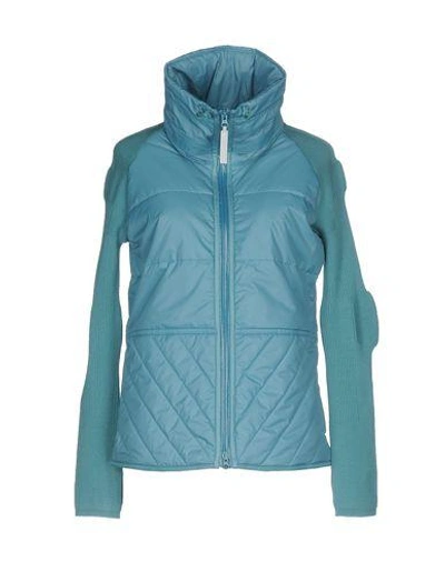 Shop Adidas By Stella Mccartney Jacket In Turquoise