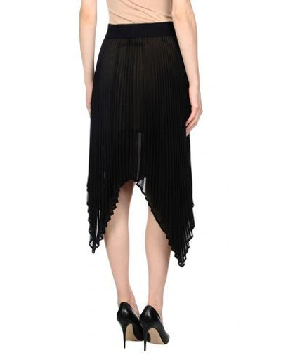 Shop Enza Costa Knee Length Skirts In Black